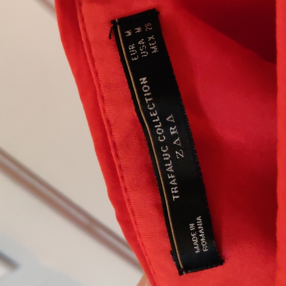 Zara Orange Halter Dress size small - Picture 4 of 4